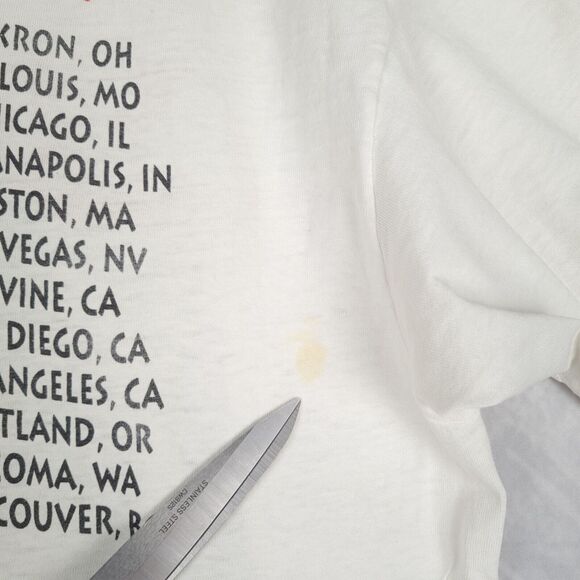 Vintage Jimmy Buffett Shirt Mens XL Giant Tag Double Sided Chameleon Caravan 90s - Picture 12 of 16